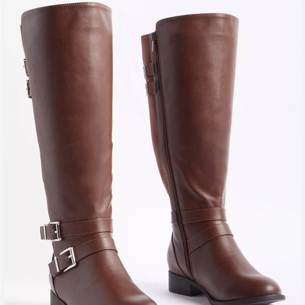 Vepose Brown Over the Knee Boots